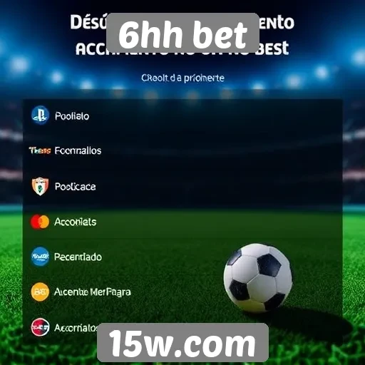 Métodos de pagamento aceitos no 6hh bet
